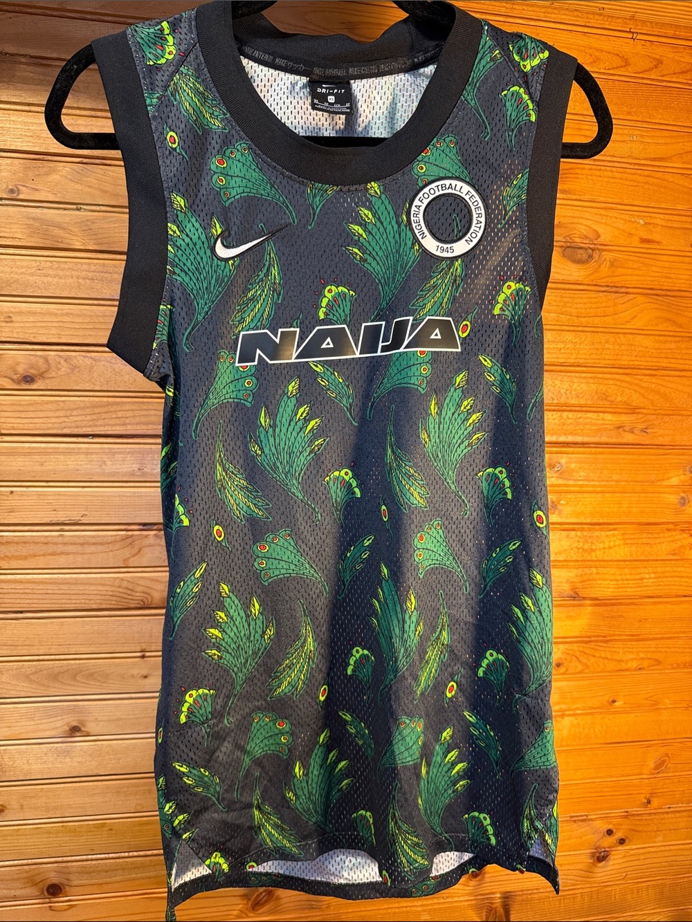 Nike Black & Green Naija Nigeria national team Jersey Tank